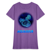 Thumbnail for Women's Stellar Aquarius T-Shirt - purple heather