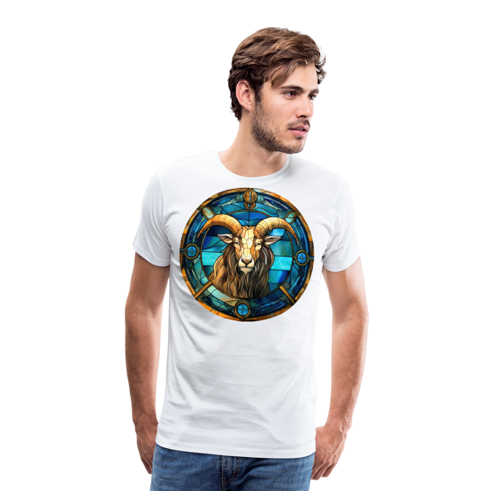 Men's Mosaic Capricorn Premium T-Shirt - white