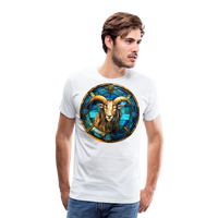 Thumbnail for Men's Mosaic Capricorn Premium T-Shirt - white