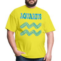 Thumbnail for Men's Power Words Aquarius Classic T-Shirt - yellow