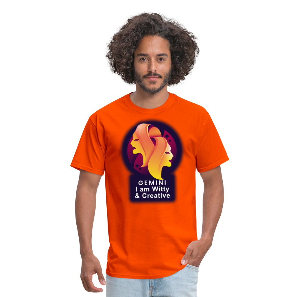 Men's Glow Gemini Classic T-Shirt - orange