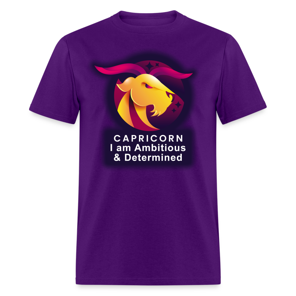 Men's Glow Capricorn Classic T-Shirt - purple