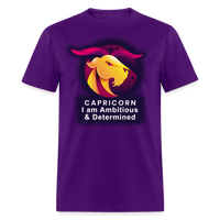 Thumbnail for Men's Glow Capricorn Classic T-Shirt - purple