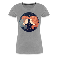 Thumbnail for Women’s Mystic Gemini Premium T-Shirt - heather gray