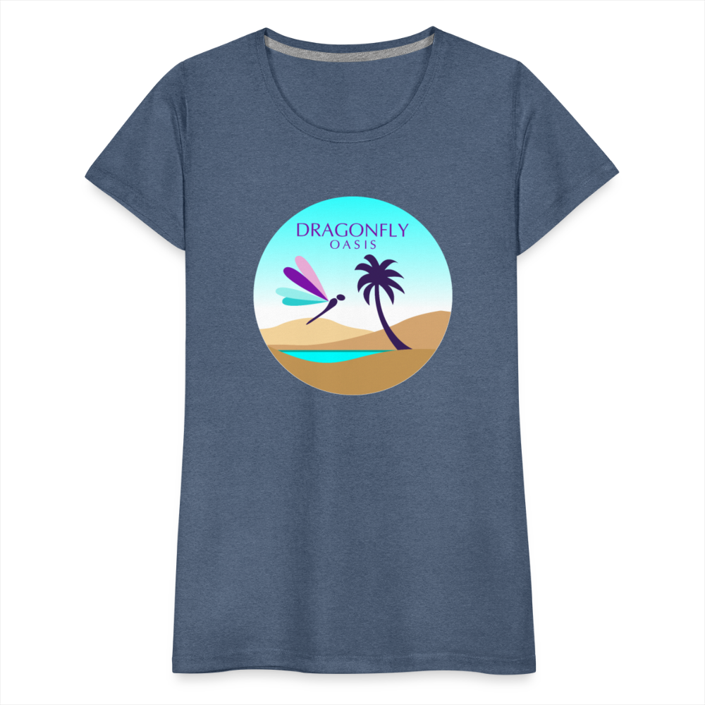 Women's Dragonfly Oasis V.2 Premium T-Shirt - heather blue