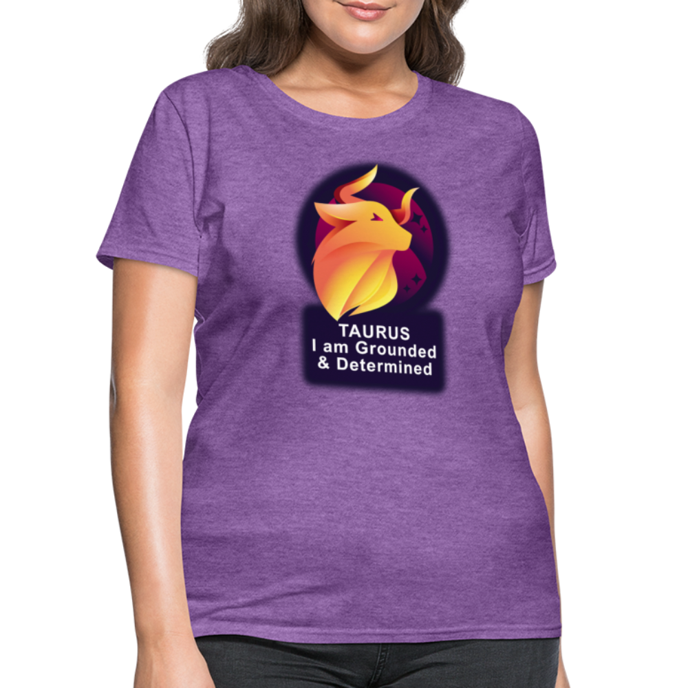 Women's Glow Taurus T-Shirt - purple heather