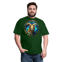 Thumbnail for Men's Mosaic Capricorn Classic T-Shirt - forest green