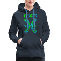 Thumbnail for Women's Power Words Pisces Premium Hoodie - navy