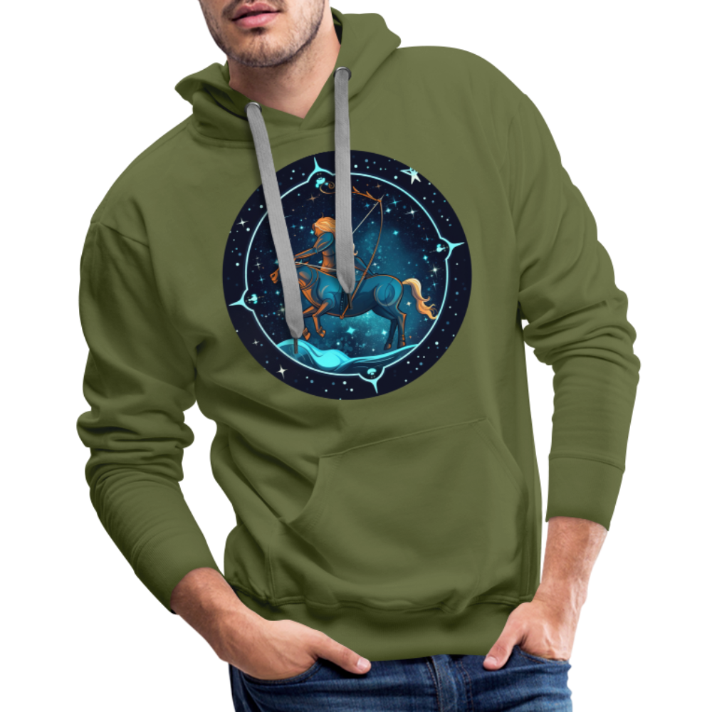 Men’s Magic Sagittarius Premium Hoodie - olive green