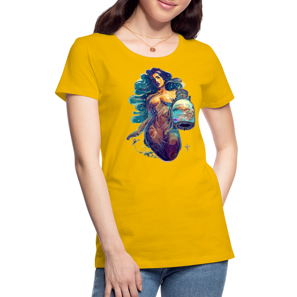 Women’s Mythical Aquarius Premium T-Shirt - sun yellow