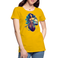 Thumbnail for Women’s Mythical Aquarius Premium T-Shirt - sun yellow