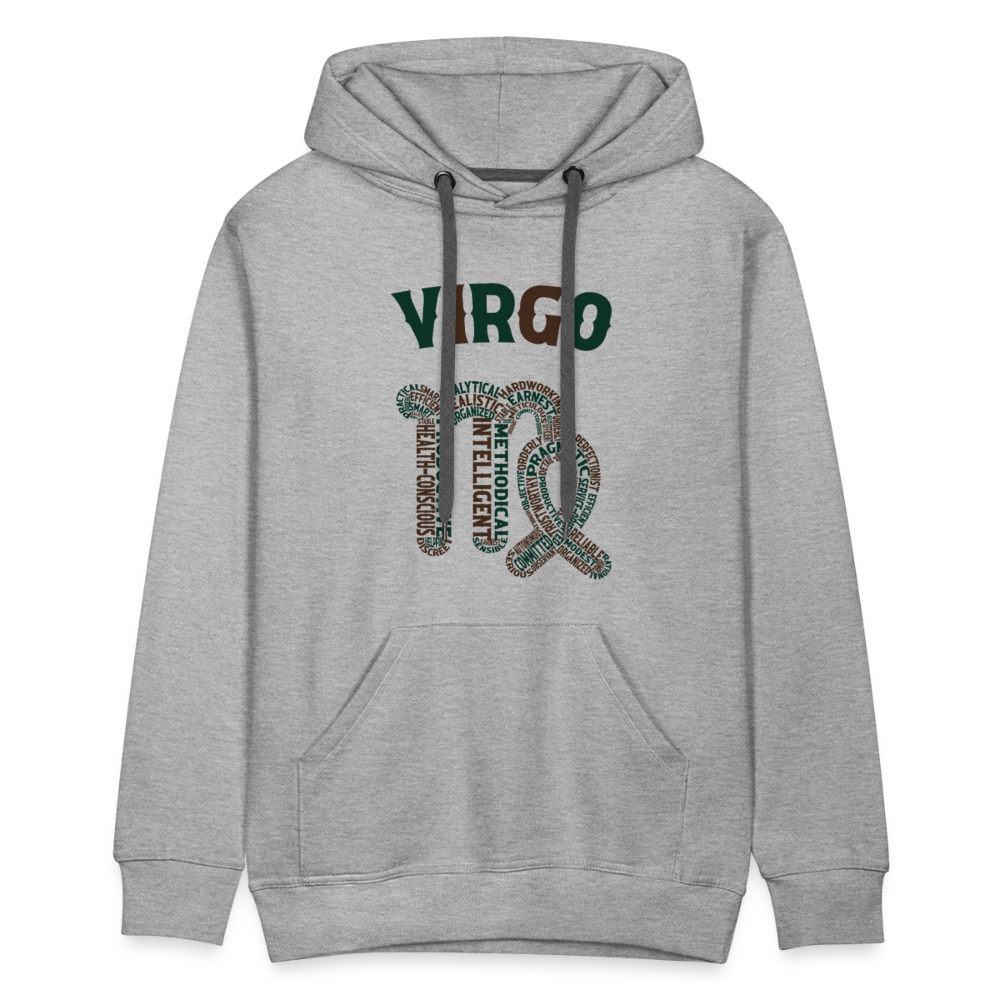 Men's Power Words Virgo Premium Hoodie - heather grey