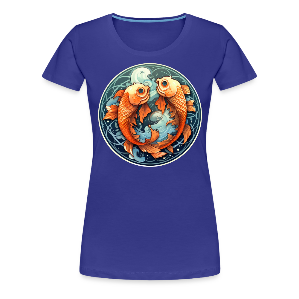 Women’s Symbol Pisces Premium T-Shirt - royal blue