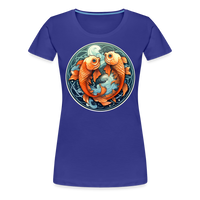 Thumbnail for Women’s Symbol Pisces Premium T-Shirt - royal blue