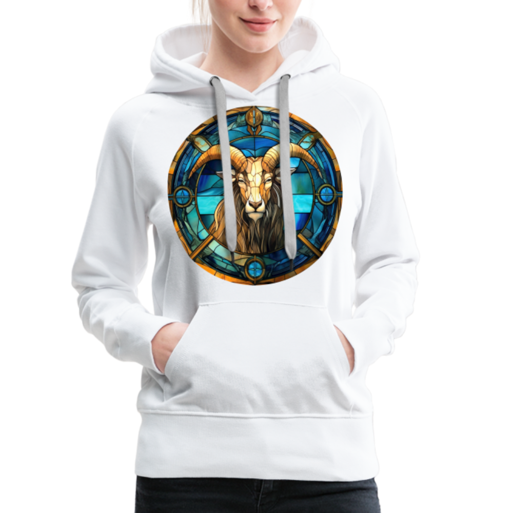 Women’s Mosaic Capricorn Premium Hoodie - white