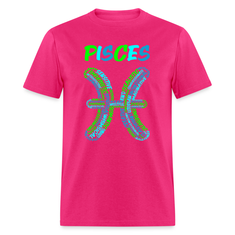 Men's Power Words Pisces Classic T-Shirt - fuchsia