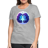 Thumbnail for Women’s Magic Gemini Premium T-Shirt - heather gray