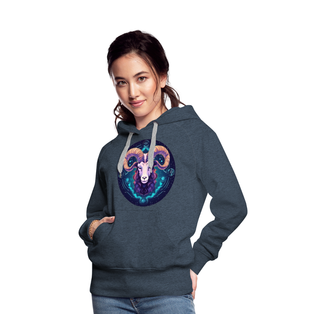 Women’s Magic Capricorn Premium Hoodie - heather denim