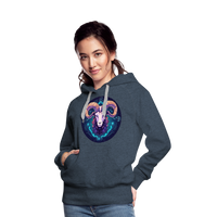 Thumbnail for Women’s Magic Capricorn Premium Hoodie - heather denim