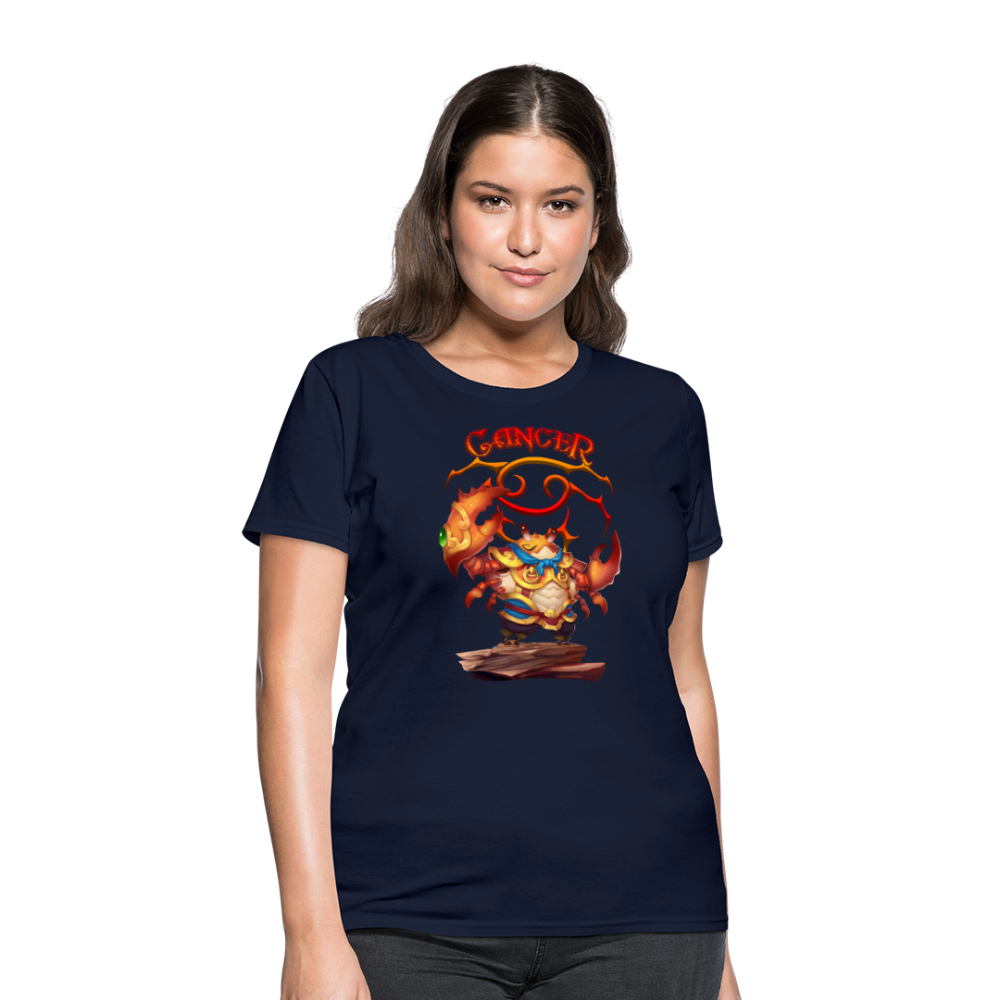 Women's Astral Cancer T-Shirt - navy