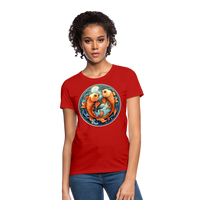 Thumbnail for Women's Symbol Pisces T-Shirt - red