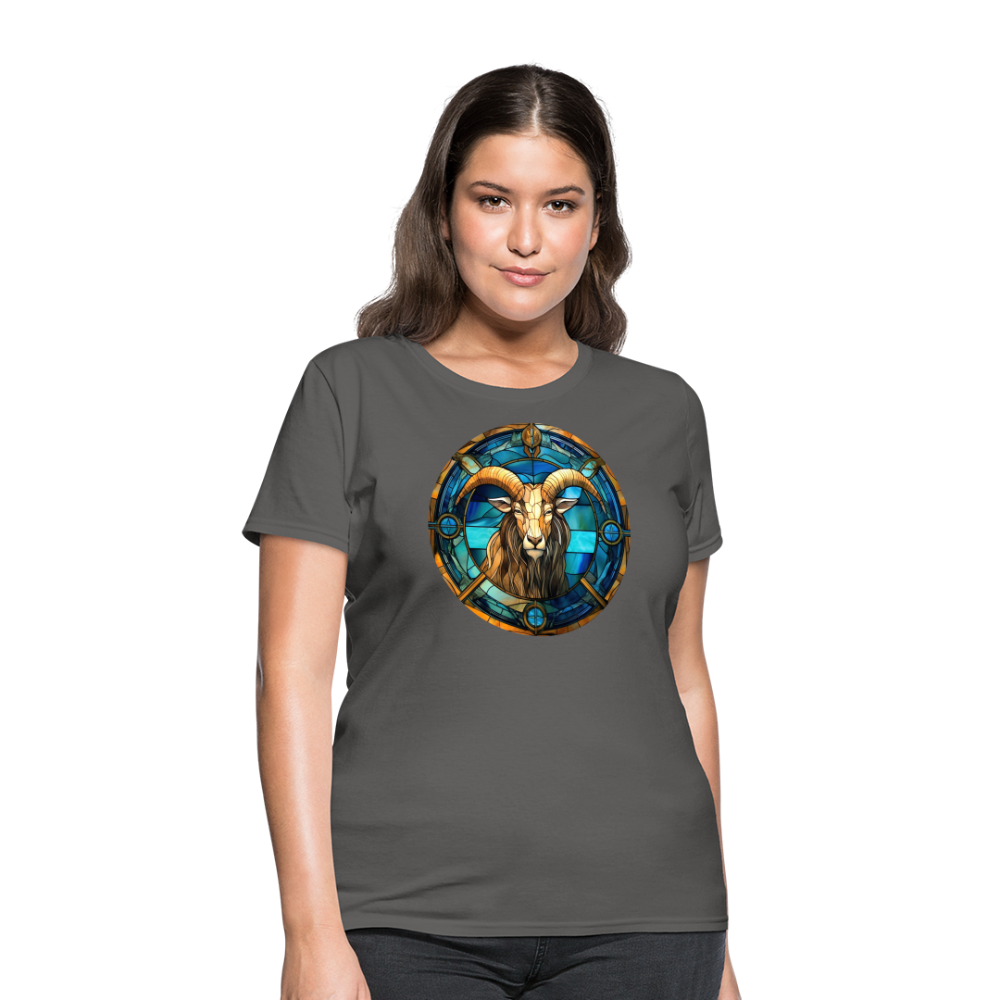 Women's Mosaic Capricorn T-Shirt - charcoal