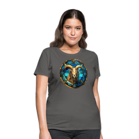 Thumbnail for Women's Mosaic Capricorn T-Shirt - charcoal