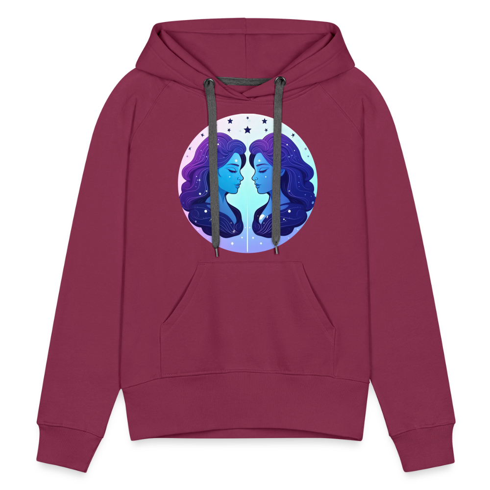 Women’s Magic Gemini Premium Hoodie - burgundy