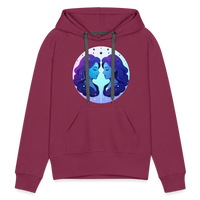 Thumbnail for Women’s Magic Gemini Premium Hoodie - burgundy