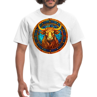 Thumbnail for Men's Mosaic Taurus Classic T-Shirt - white