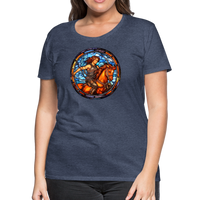 Thumbnail for Women’s Mosaic Sagittarius Premium T-Shirt - heather blue