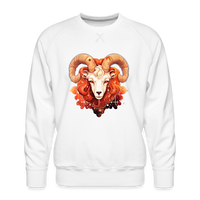 Thumbnail for Men’s Symbol Aries Premium Sweatshirt - white