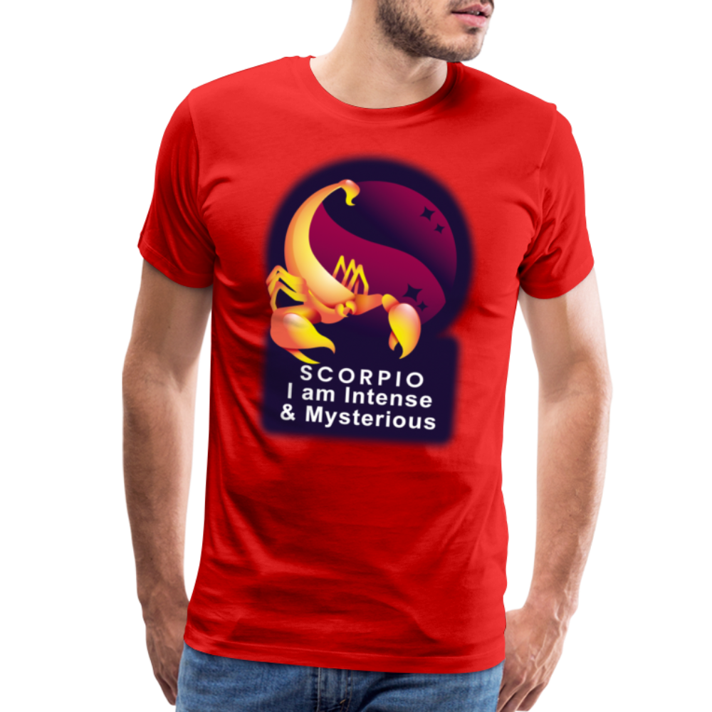 Men's Glow Scorpio Premium T-Shirt - red