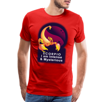 Thumbnail for Men's Glow Scorpio Premium T-Shirt - red