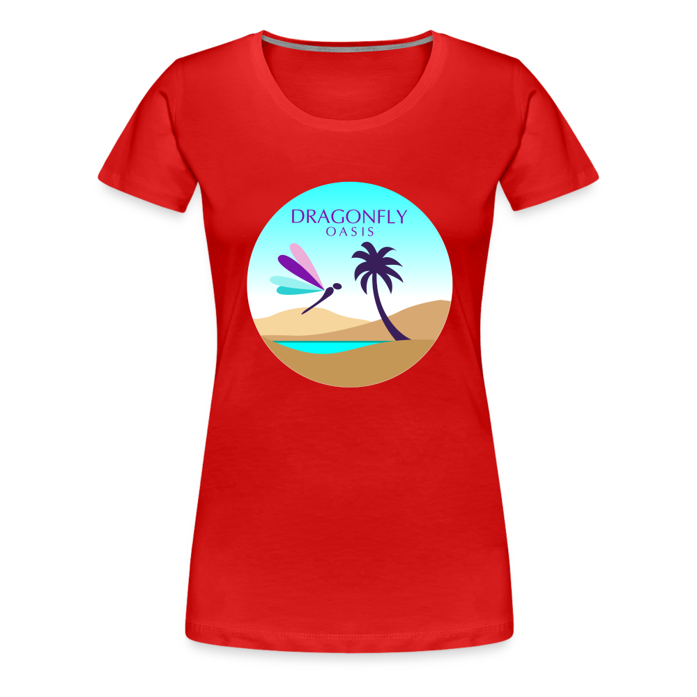 Women's Dragonfly Oasis V.2 Premium T-Shirt - red