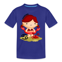 Thumbnail for Kid’s Astro Girl Cancer Premium Organic T-Shirt - royal blue