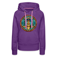 Thumbnail for Women’s Mosaic Libra Premium Hoodie - purple 