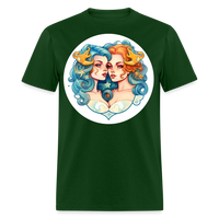 Thumbnail for Men's Symbol Gemini Classic T-Shirt - forest green