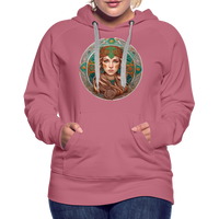 Thumbnail for Women’s Mythical Virgo Premium Hoodie - mauve