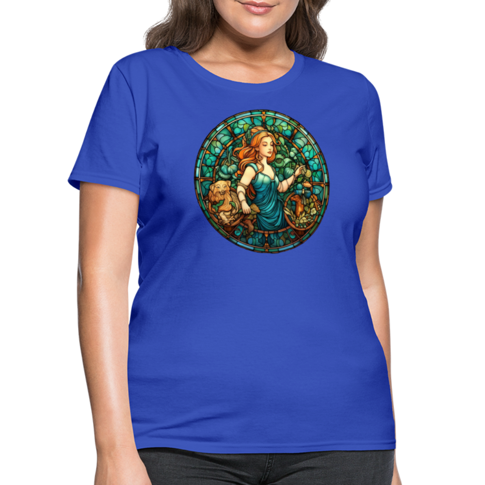 Women's Mosaic Virgo T-Shirt - royal blue