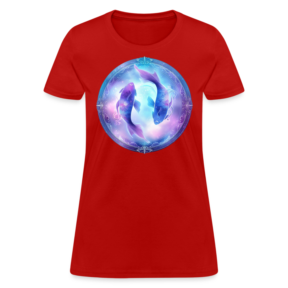 Women's Classic Pisces T-Shirt - red