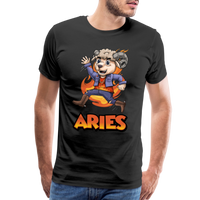 Thumbnail for Men's Playful Aries Premium T-Shirt - black