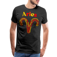 Thumbnail for Men's Power Words Aries Premium T-Shirt - black