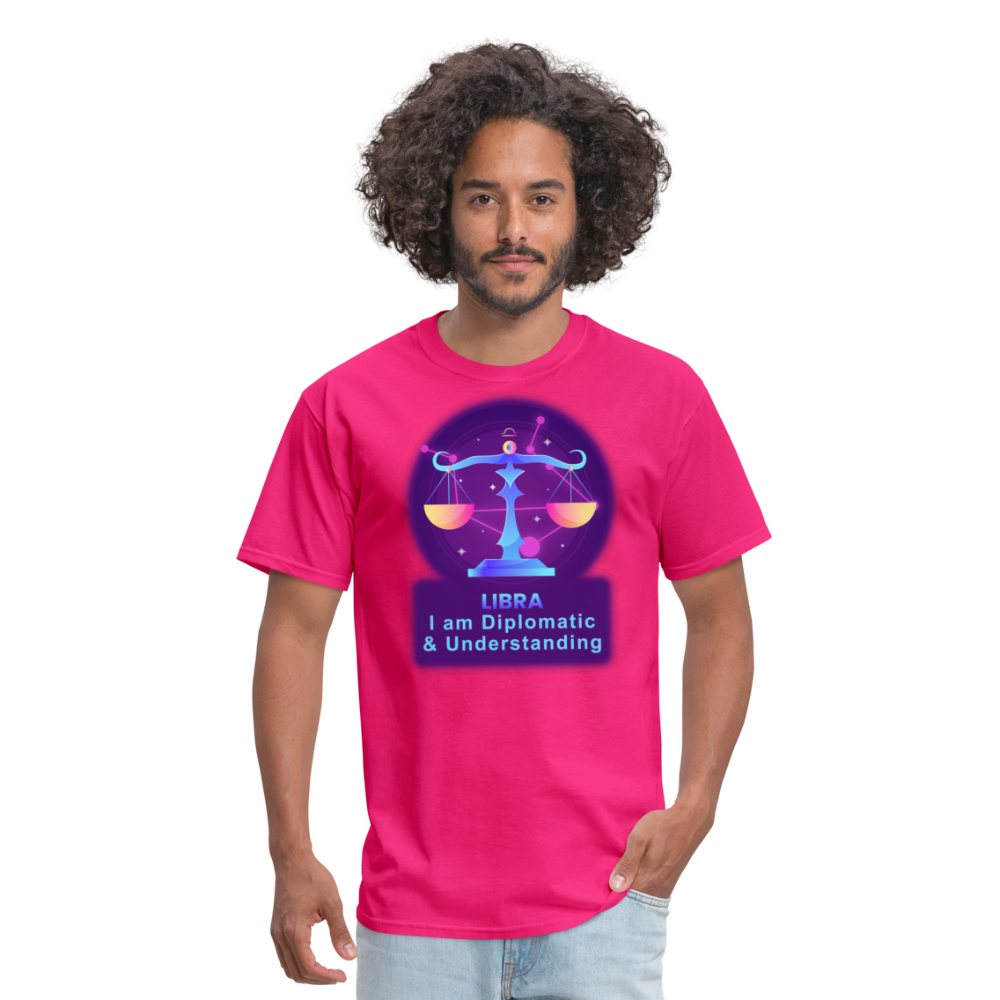 Men's Neon Libra Classic T-Shirt - fuchsia