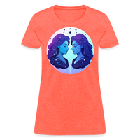 Thumbnail for Women's Magic Gemini T-Shirt - heather coral