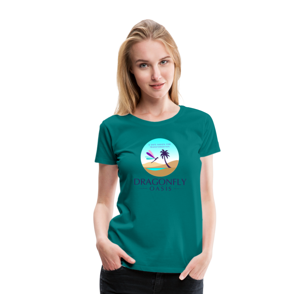 Women's Dragonfly Oasis V.1 Premium T-Shirt - teal