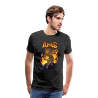 Thumbnail for Men's Fiery Aries Premium T-Shirt - black