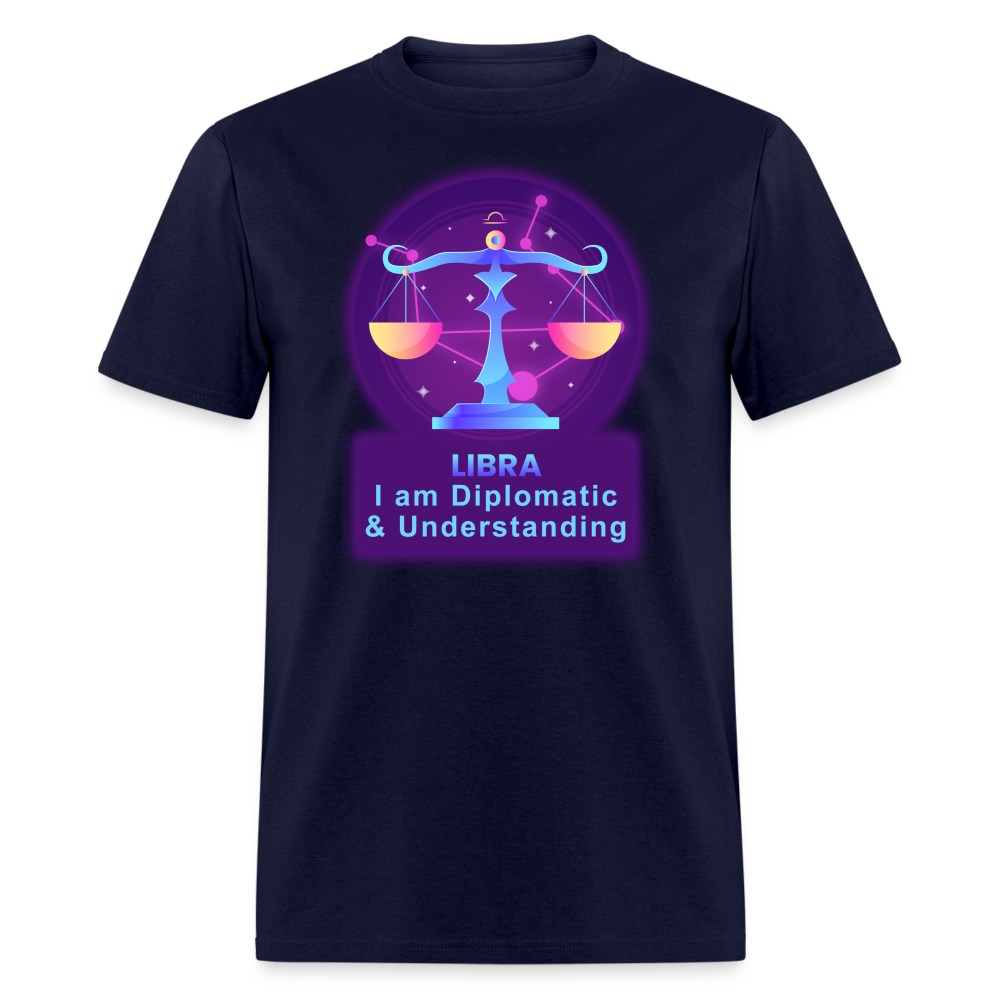 Men's Neon Libra Classic T-Shirt - navy