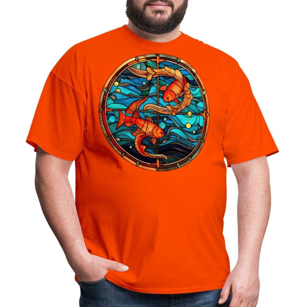 Men's Mosaic Pisces Classic T-Shirt - orange