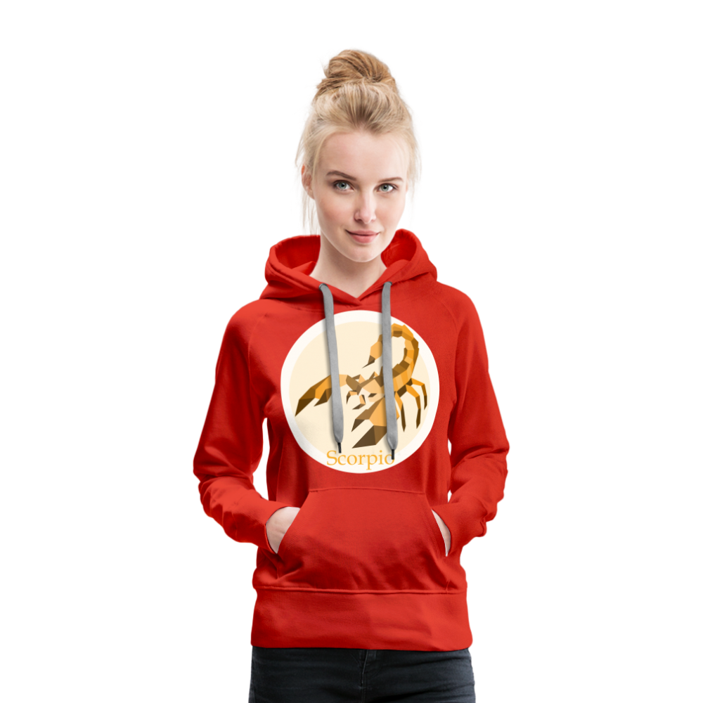 Women’s Mosaic Scorpio Premium Hoodie - red